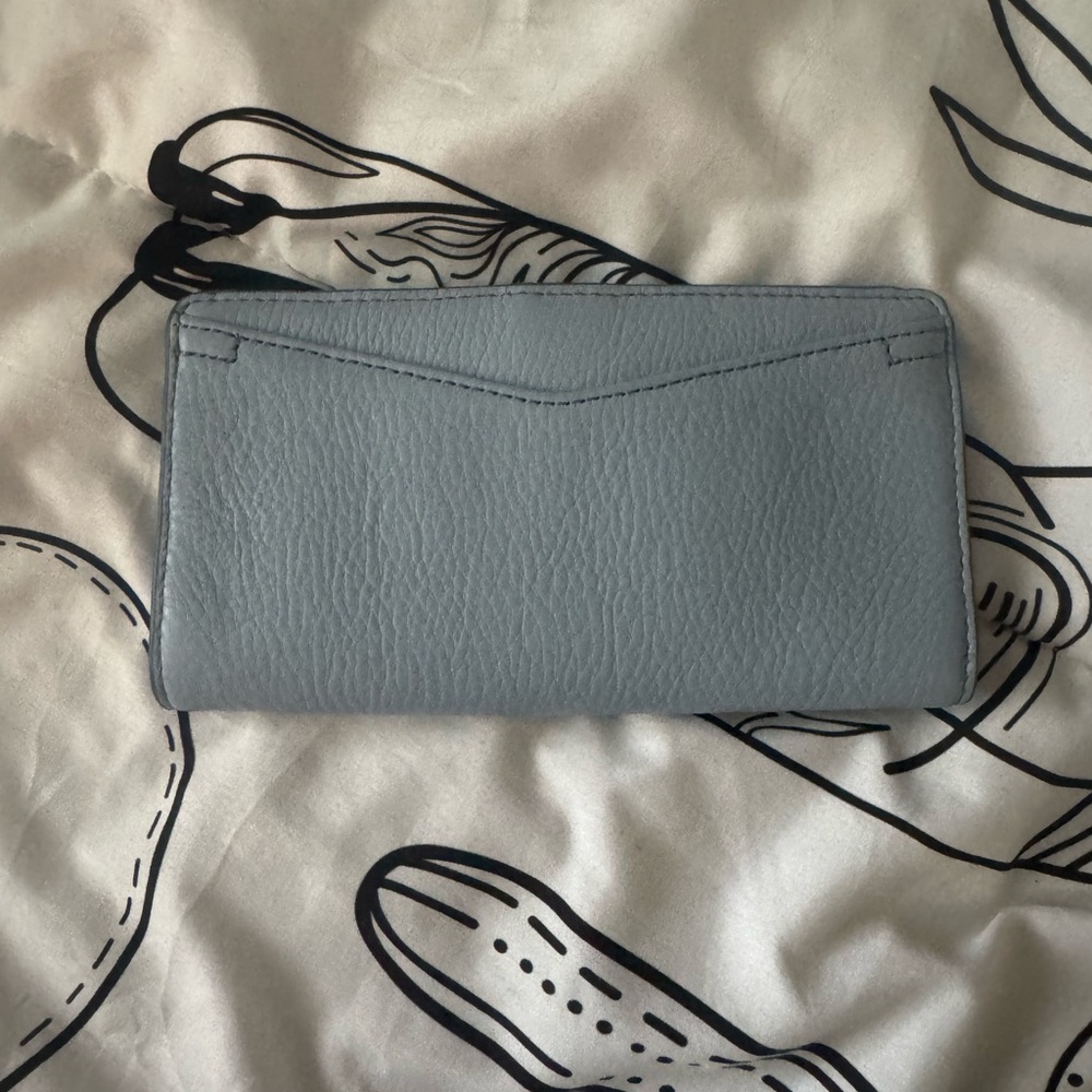 NWT Fossil Blue Leather Bifold Wallet - Picture 3 of 7
